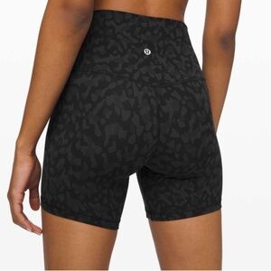 LULULEMON Align Shorts High Rise Formation Camo Deep Coal Multi size 2 6”